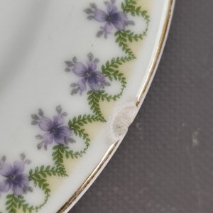 Conjunto de 42 piezas de porcelana Limoges: platos hondos, llanos, medianos y chicos - imagen 11