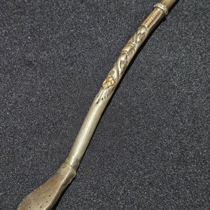 Bombilla Curva de Plata y Oro para Mate - imagen 1