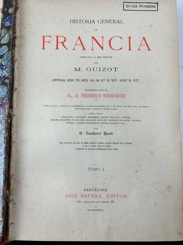 7 Tomos de Historia General de Francia, Edición Ilustrada del Siglo XIX - imagen 2