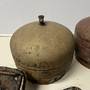 2 Garrafas de Gas 3kg y 3 Cabezales de Cocinilla Antigua - imagen 4