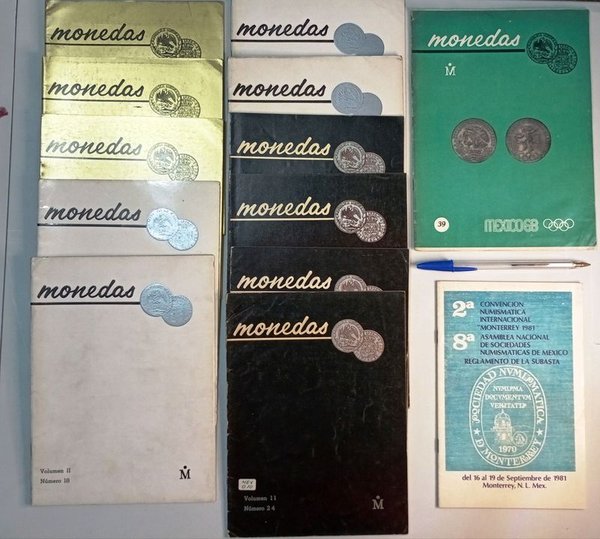13 Publicaciones Mexicanas de Monedas y Reglamento de Subasta Numismática - imagen 1