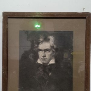 Lote siguiente: Lámina enmarcada retrato de Bethoven