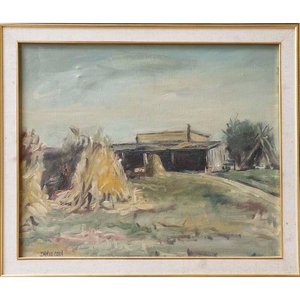 Lote siguiente: Pintura "Paisaje de Campo con Parva" de Dante Cola, Óleo sobre Lienzo