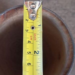 Recipiente de Madera con Tapa y Macetero de Barro Azul - imagen 5