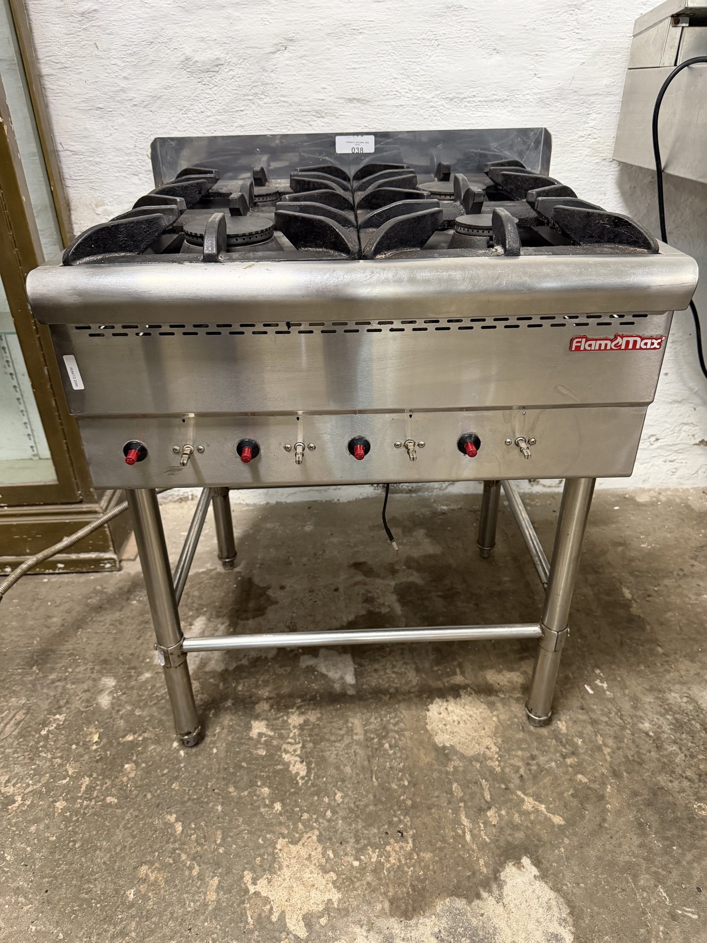 Anafe Industrial Flamemax 4 Fuegos Acero Inoxidable - 65x60x80cm