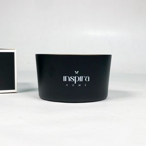 Set de 2 Velas Aromáticas Inspira Home Creamy Vanilla en Caja Negra - imagen 4