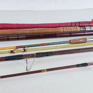 Variedad de Cañas de Pescar Antiguas y Telescópicas - imagen 3