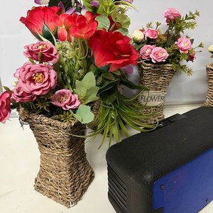 Parlante Bluetooth con 8 Floreros Decorativos de Ratán - imagen 3