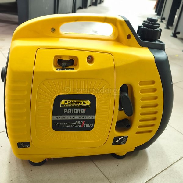 Generador Eléctrico Inverter Powerac PR1000i Amarillo