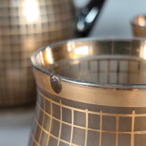 Juego de Jarra y 6 Vasos de Vidrio con Diseño Dorado - imagen 6