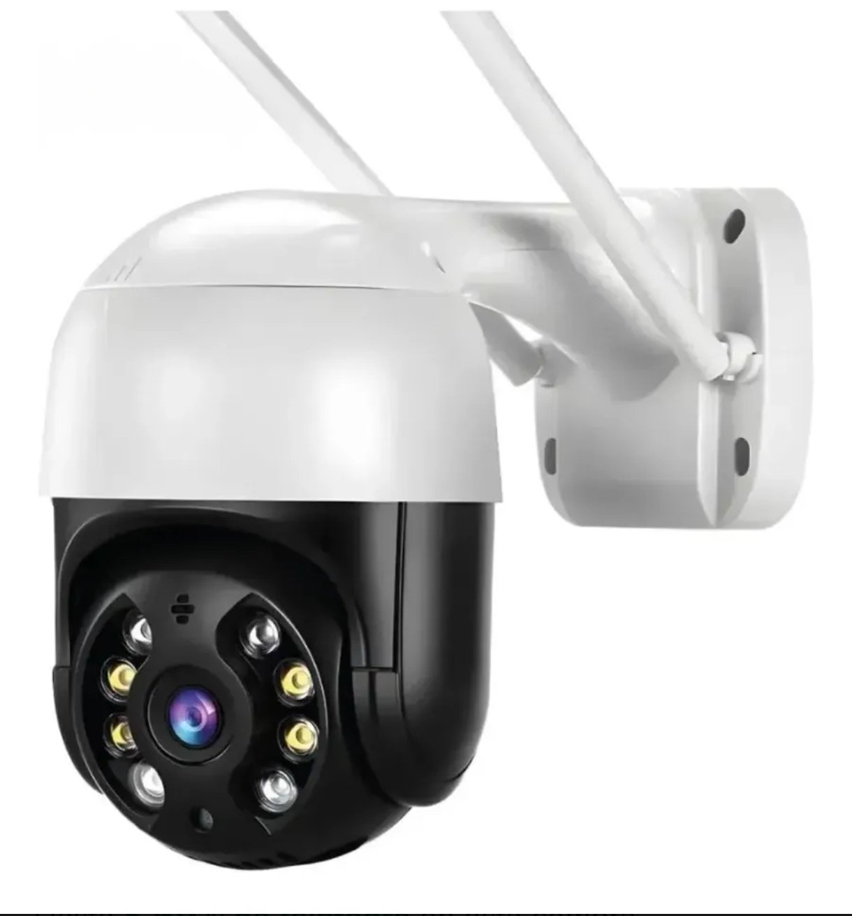 Cámara de Seguridad Exterior IP66 Giratoria con Audio y Visión Nocturna
