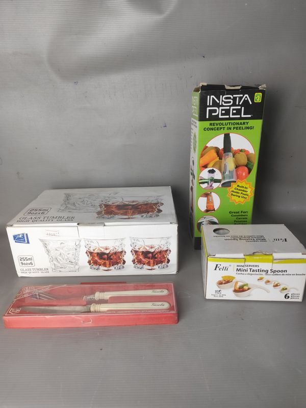 Set de Vasos de Vidrio y Cucharas de Degustación