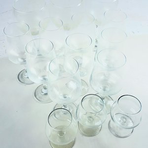Lote de Quince Copas de Cristal Hialino Variadas - imagen 4