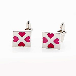 3 Pares de Gemelos Metálicos con Diseños Variados - imagen 2