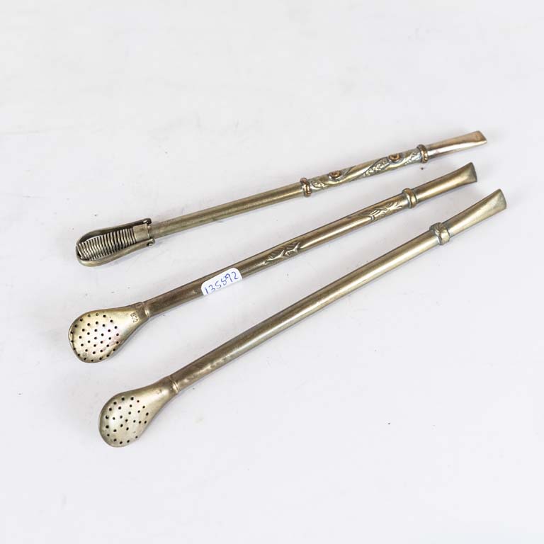 Lote anterior: 3 Bombillas platería criolla  - Medidas: 20.5cm 