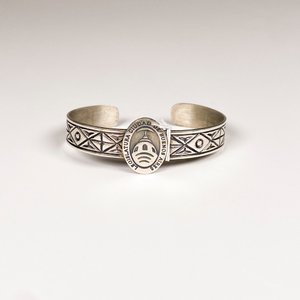Pulsera Rígida de Plata Labrada "Legislatura Ciudad de Buenos Aires" - imagen 2