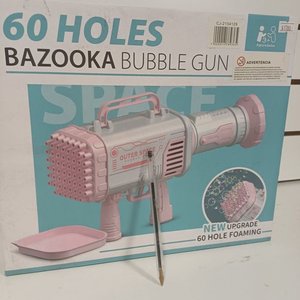 Pistola Lanza Burbujas Bazooka 60 Agujeros Nueva Versión - imagen 3