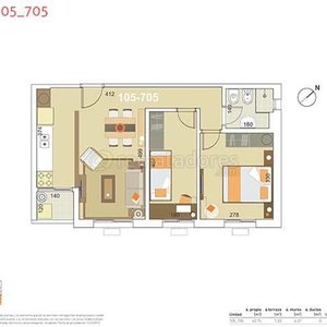 Plano de Unidad de Apartamento y Garaje - imagen 2