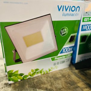 Lote de 8 Focos LED 100W VIVION Proyectores Fríos - imagen 3