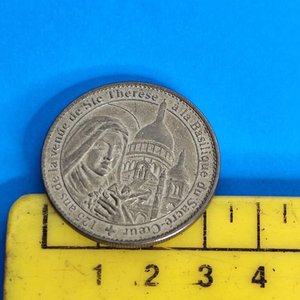 Medalla Conmemorativa 125 Años Llegada Virgen Santa Teresita a París - imagen 3