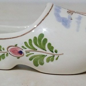 Cenicero Vintage Zueco Holandés De Delftse Pauw Cerámica Pintado a Mano - imagen 3
