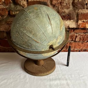 Globo Terraqueo Antiguo Gran Tamaño Coleccionable - imagen 8