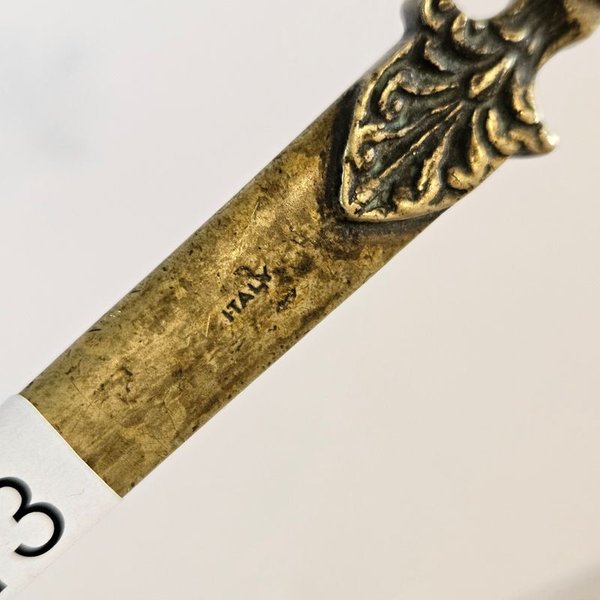 Abre cartas de bronce italiano hermoso - imagen 3