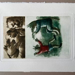 Grabado "Sin Título" de Luis Alberto Solari - Edición 153/200 - imagen 2