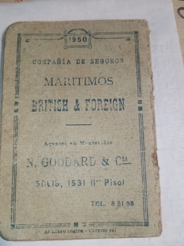 Librillo de recibos y apuntes de fuerte compañía británica del siglo XX - imagen 4