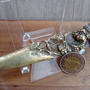 Abrecartas de Bronce con Diseño de Vendimia Firmado "Boyer" - imagen 2