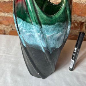 Jarrón de Cerámica Moderno con Degradado Verde y Azul - imagen 7