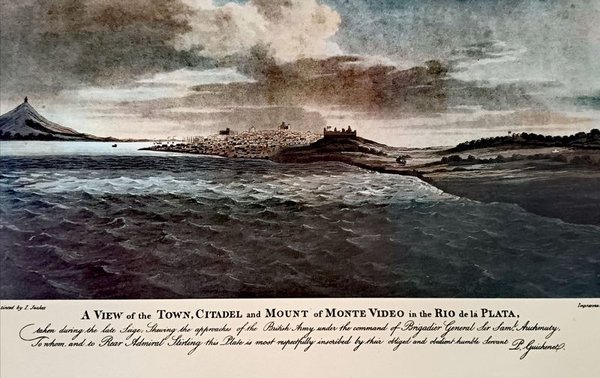 Lámina "Vista de Montevideo, Río de la Plata, durante el Sitio Británico" (c. 1807) - imagen 12