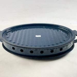Lote siguiente: Brasero Esmaltado Ovalado Azul Marino 40x26 cm