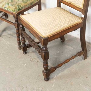 Lote de Tres Sillas de Roble Estilo Inglés con Desgaste - imagen 2