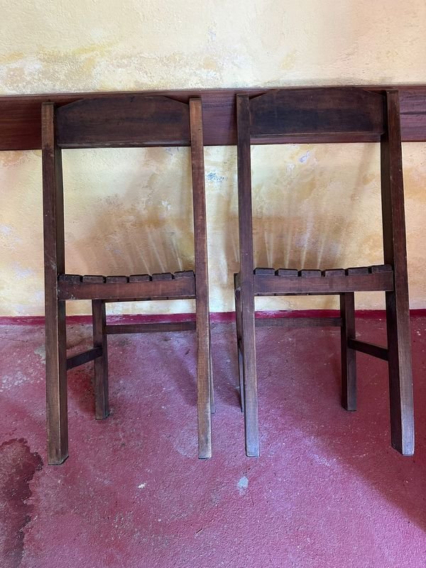Sillas de madera estilo rústico para decoración - imagen 4