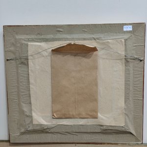 Óleo sobre Fibra "Costa Blanca" de Cesar Vanni con Marco Dorado - imagen 8