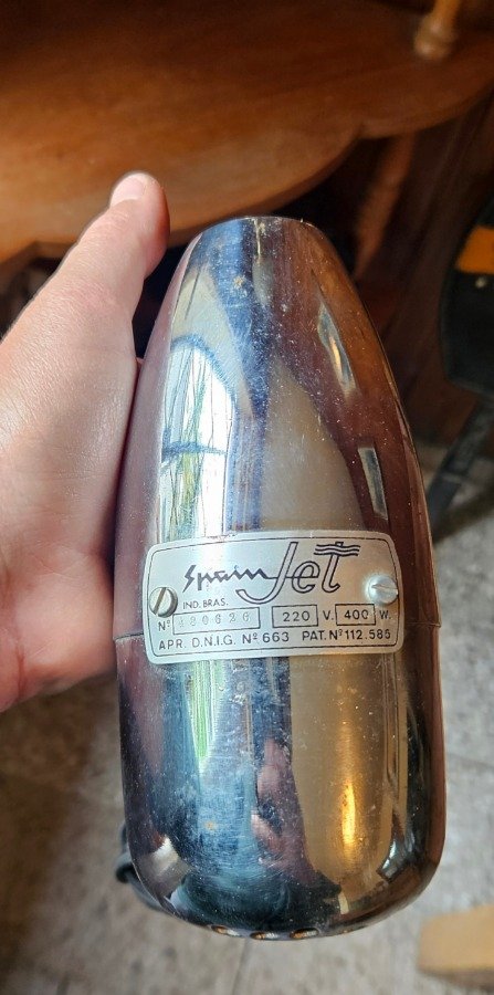 Secador de Cabello Vintage "Spam Jet" Cromado