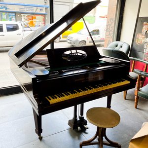 Piano de Cola Grotrian Steinweg Nachf. Braunschweig con Banqueta Circular Regulable - imagen 1