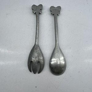 Cuchara y Tenedor de Aluminio con Diseño de Moño - imagen 2