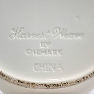 Pote de Cerámica Hexagonal Blanco con Guarda de Legumbres - Harvest Weave by Himark - imagen 4