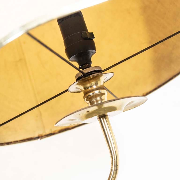 Lámpara de pie en metal dorado con detalles - imagen 3