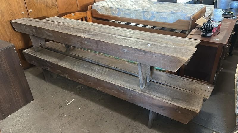 Bancos de madera dura para exterior - imagen 2