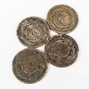 Lote anterior: 4 Monedas de Cobre de Uruguay - 4 Centésimos de 1869