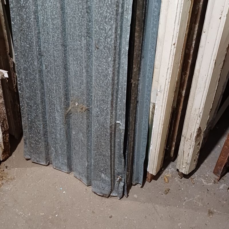 Chapas de acero galvanizado trapezoidales en buen estado - imagen 5