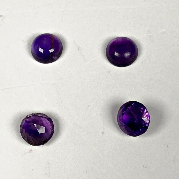 Cuatro Piedras Amatista Facetadas 8 Quilates - imagen 1