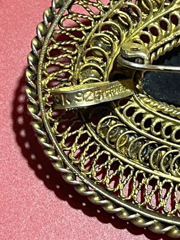Antiguo Prendedor de Oro y Plata 925 - Colección - imagen 3