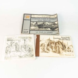 Lote de 3 Libros: Recorriendo Magallanes, Artistas Alemanes y Grabados del Ecuador - imagen 1