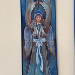 Lote siguiente: Ángel del Sol, Técnica Mixta sobre Madera Original
