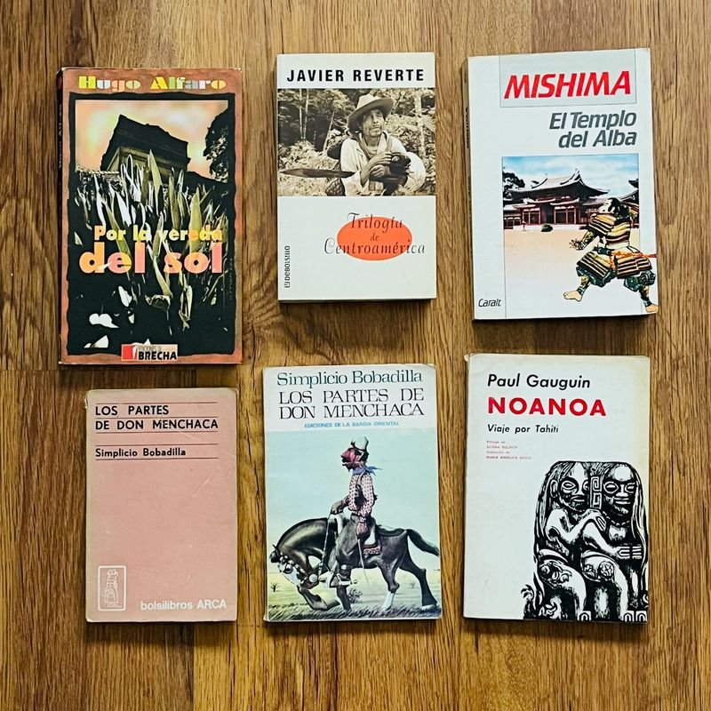 Lote de Libros: Trilogía de Centroamérica, El Templo del Alba, Por la Vereda del Sol, Noanoa y Las Partes de Don Menchacha
