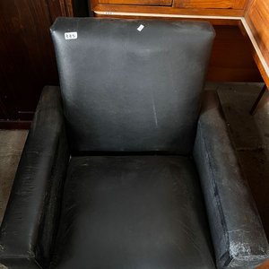 Sillón Individual Negro Tapizado - imagen 1